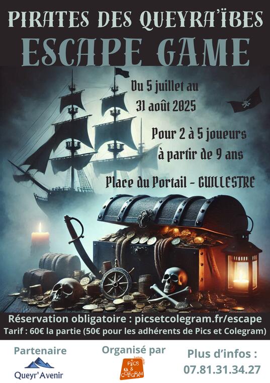 Escape Game Pirates des Queyra'ïbes dans la vallée du Queyras